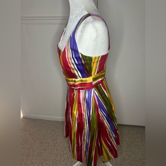 Calvin Klein Red and Yellow Sleeveless Sundress size 4 - Picture 4 of 8